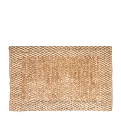 Border Jute Doormat with Vinyl Backing Large