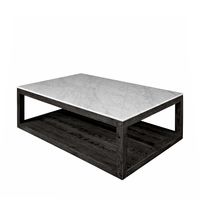 Denver Marble Coffee Table Black