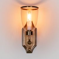 Westbrook Wall Light with Glass Shade Brass