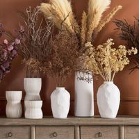 Dried Look Grass Seed Spray 75cm Brown