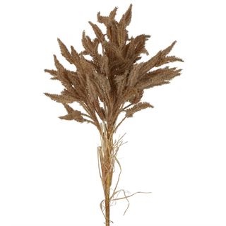 Dried Look Wheat Grass Stem 80cm Brown