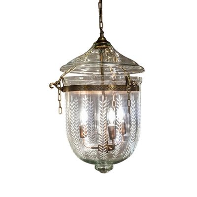 Bell Jar Ceiling Pendant Medium Brass