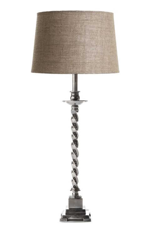 Roxbury Table Lamp Base Antique Silver