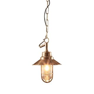 Rutherford Outdoor Ceiling Pendant Brass