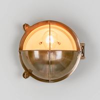 Vienna Outdoor Wall Light in Antique Brass