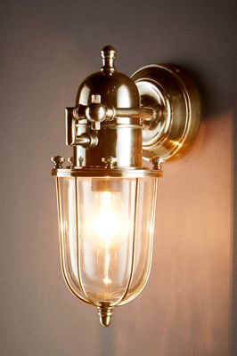 Chapel Outdoor Wall Light Antique Brass