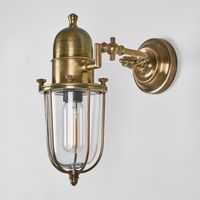 Chapel Outdoor Wall Light Antique Brass