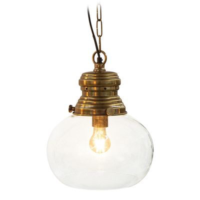 Paddington Ceiling Pendant Small Antique Brass