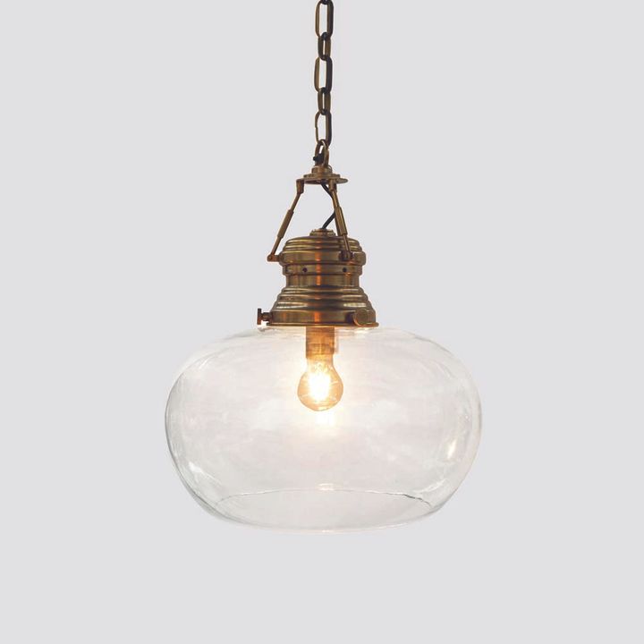 Paddington Ceiling Pendant Small Antique Brass