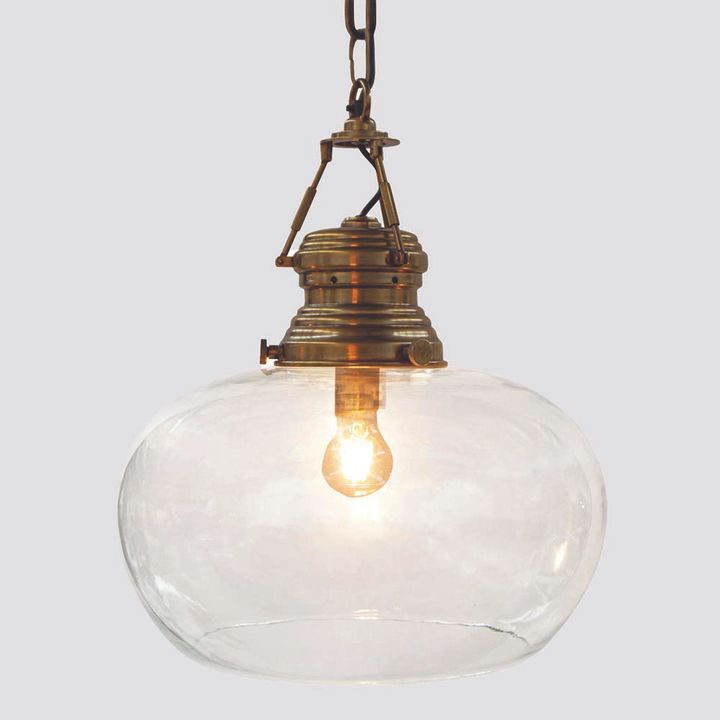 Paddington Ceiling Pendant Large Antique Brass