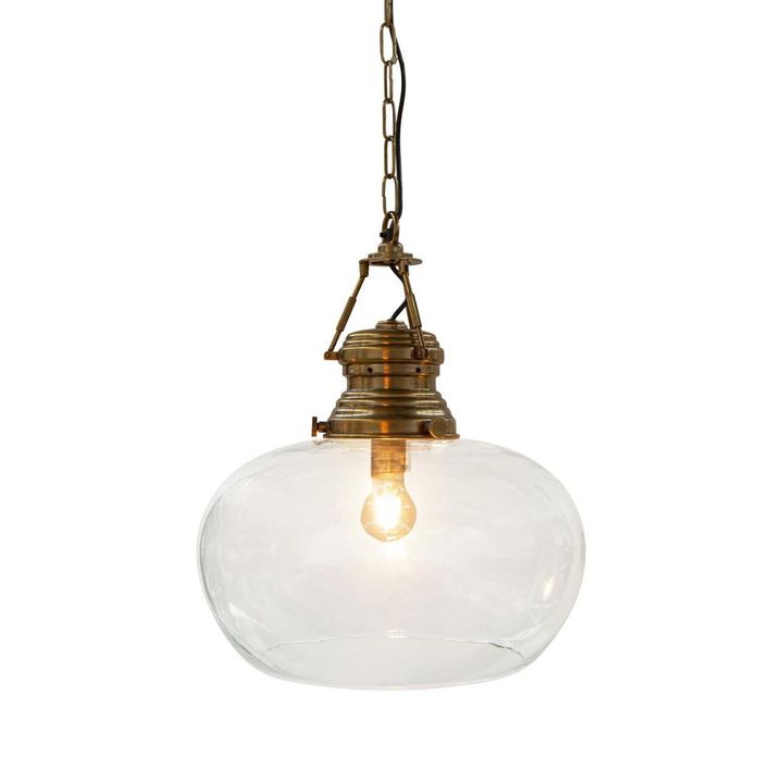 Paddington Ceiling Pendant Large Antique Brass