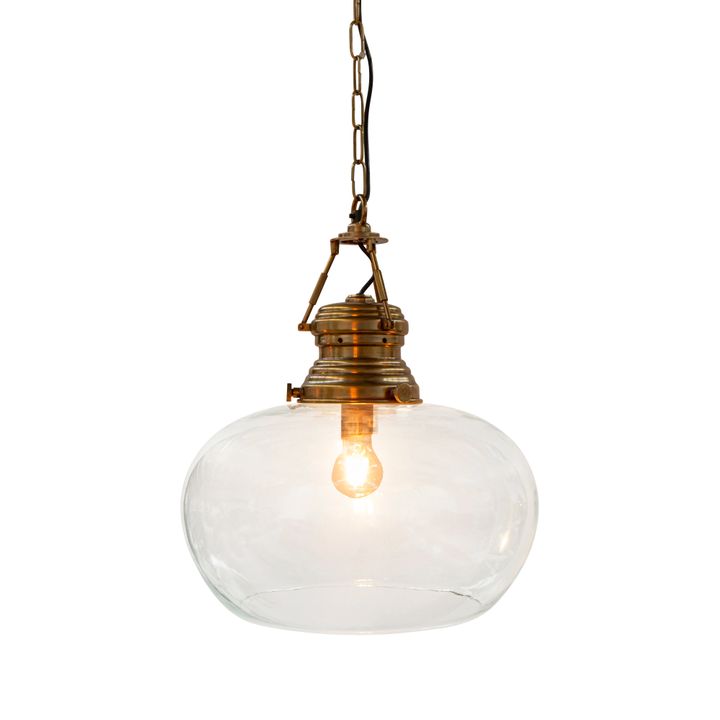 Paddington Ceiling Pendant Large Antique Brass