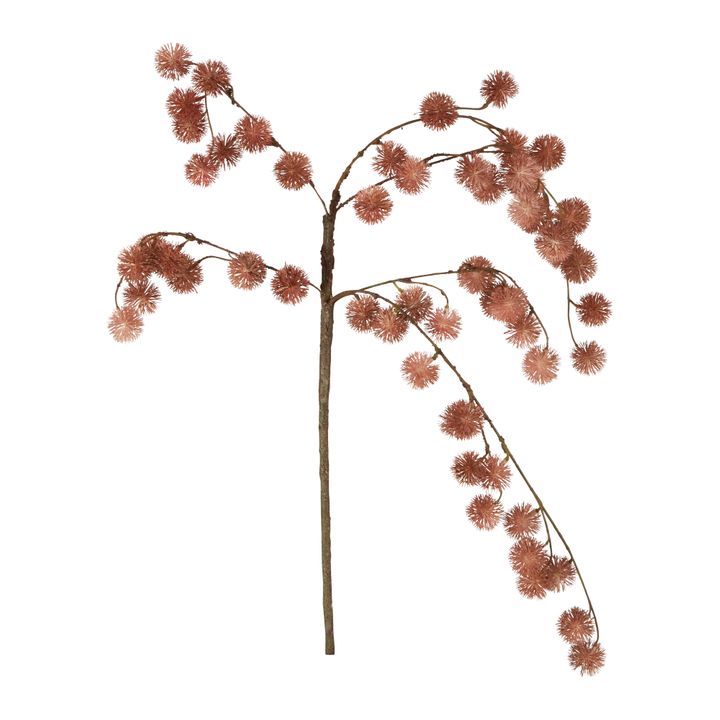 Pom Pom Leaf Branch 1.07m Dark Pink