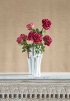 Stella Real Touch Rose Stem 50cm Dark Pink