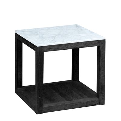 Denver Marble Side Table Black