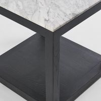 Denver Marble Side Table Black