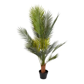 Palm Tree Real Touch 3 Branches 18 Leaves in Pot 1.4m