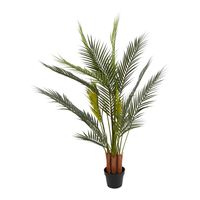 Palm Tree Real Touch 3 Branches 18 Leaves in Pot 1.4m