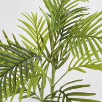Mini Palm Tree Real Touch 4 Branches 15 Leaves in Pot 1m