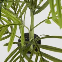 Mini Palm Tree Real Touch 4 Branches 15 Leaves in Pot 1m