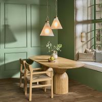 Gadsden Ceiling Pendant Medium Brass with Clear Glass