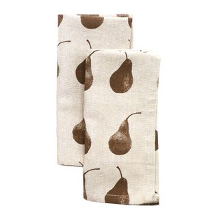 Pear  Napkin Set of 4 Earth Brown