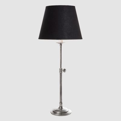 Davenport Table Lamp Base Antique Silver- Base Only