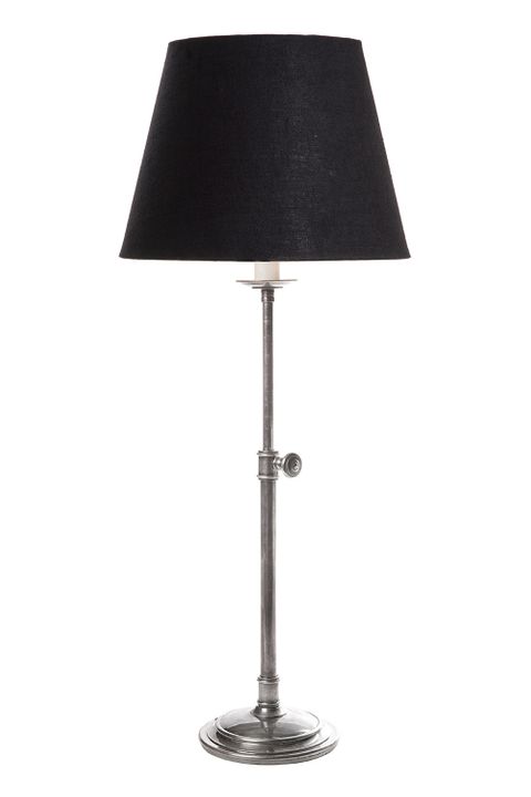 Davenport Table Lamp Base Antique Silver