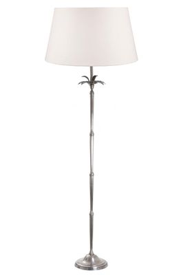 Casablanca Floor Lamp Base Antique Silver- Base Only