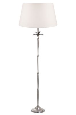 Casablanca Floor Lamp Base Antique Silver