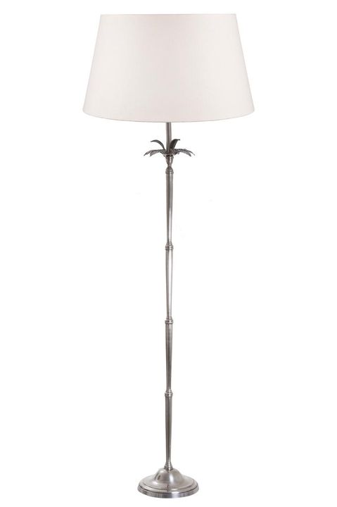 Casablanca Floor Lamp Base Antique Silver- Base Only