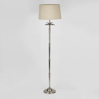 Casablanca Floor Lamp Base Antique Silver