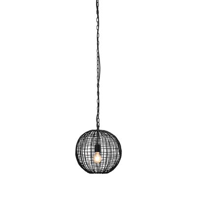 Cray Ball Ceiling Pendant Small Black