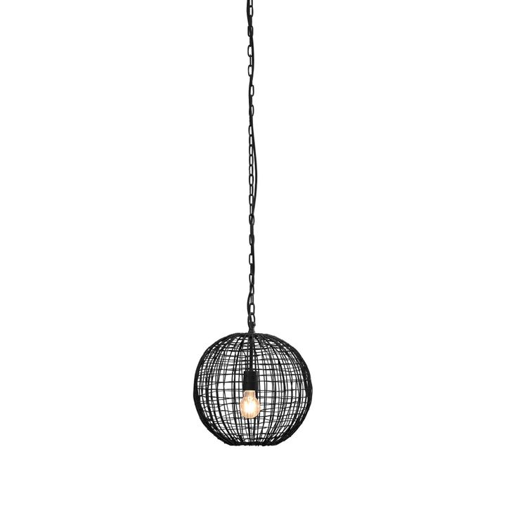 Cray Ball Ceiling Pendant Small Black