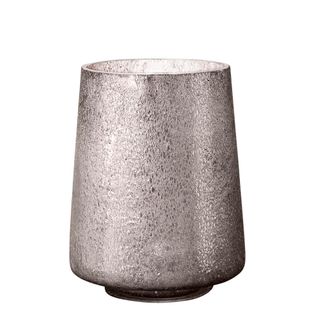 Montmartre - Pewter - Small Cylinder Art Glass Table Lamp