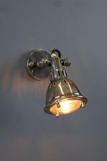 Hamburg - Brass Wall Lamp - Antique Silver