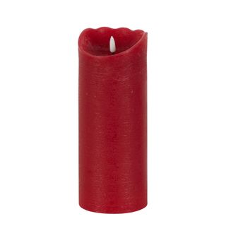Battery Operated  Wax Candle Plum 25cm