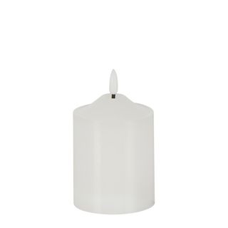 PRE-ORDER Battery Operated  Wax Church Candle White Small