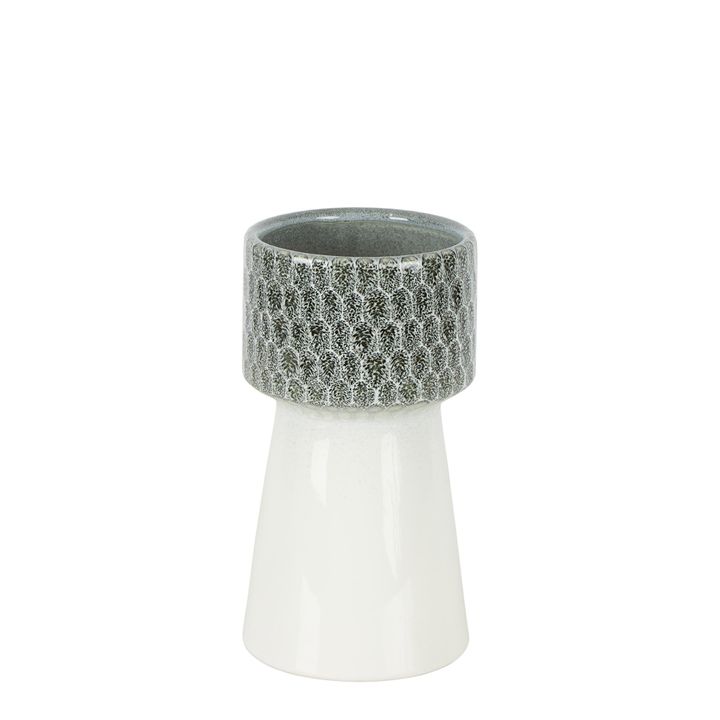 Marley Ceramic Vase Grey Small