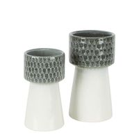 Marley Ceramic Vase Grey Small