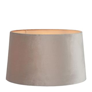 Velvet Drum Lamp Shade XL Mist Grey