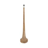 Lancia Large - Light Natural - Turned Wood Slender Floor Lamp