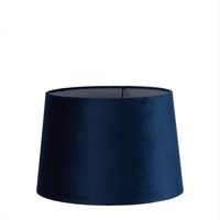 Velvet Drum Lamp Shade Medium Royal Blue