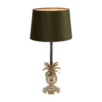 Velvet Drum Lamp Shade Medium Olive Green