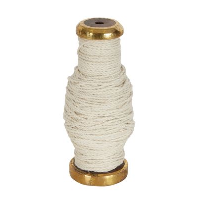 Jute Cord On Wooden Spool Cream 30m