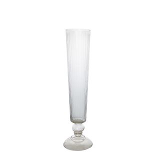 PRE-ORDER Cello Stripe Cut Glass Vase Small Clear
