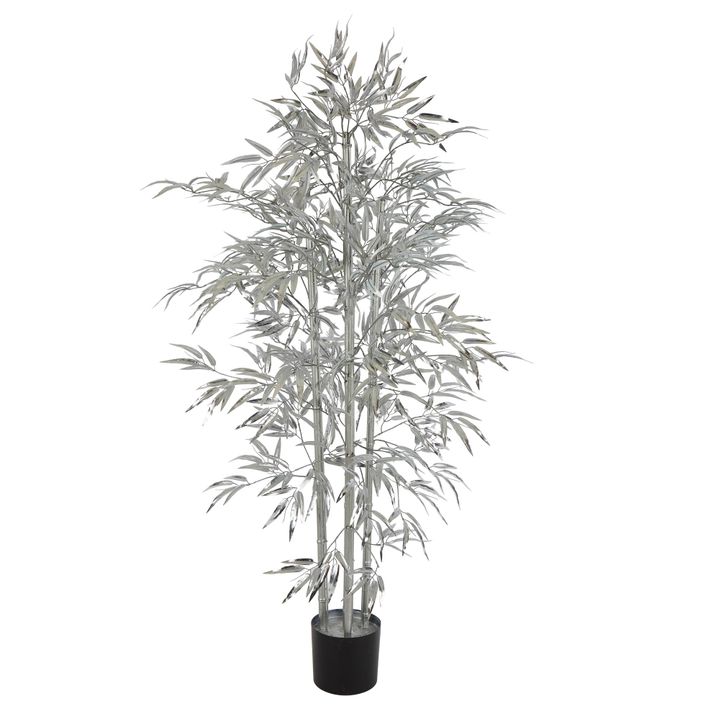 Bamboo Tree 880 Leaves Metallic Silver