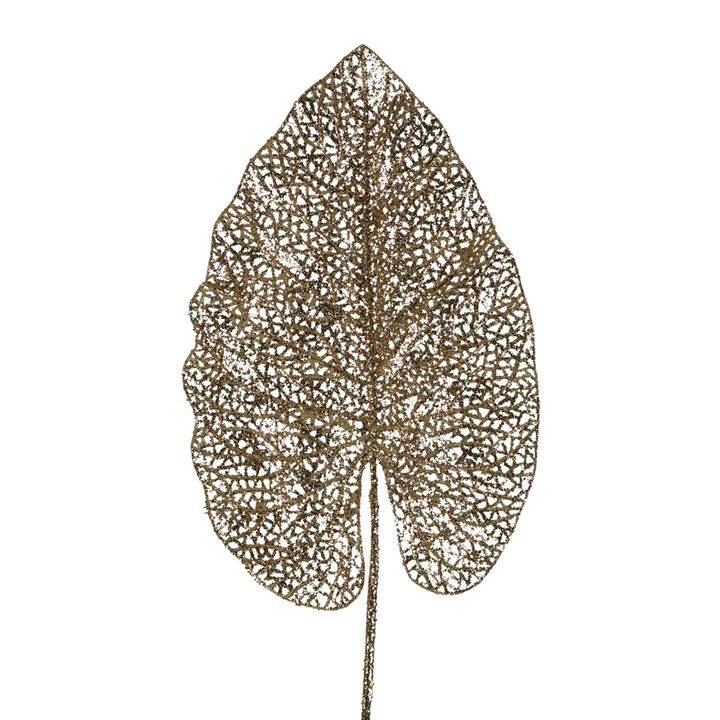 Glitter Taro Leaf Gold