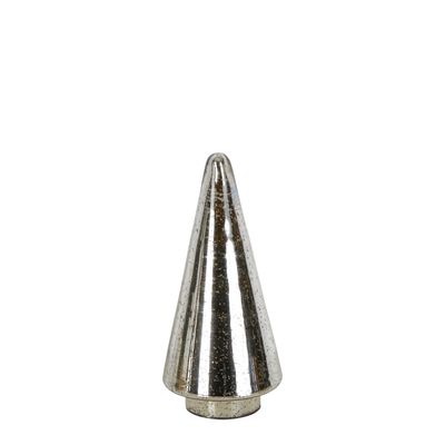 Mercury Glass Cone Tree Medium Silver