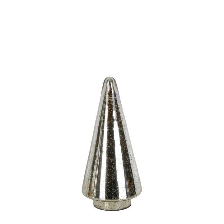 Mercury Glass Cone Tree Medium Silver